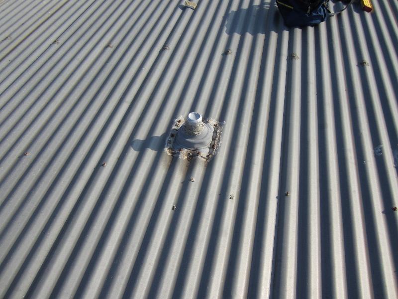 Roof vent with soft drink can