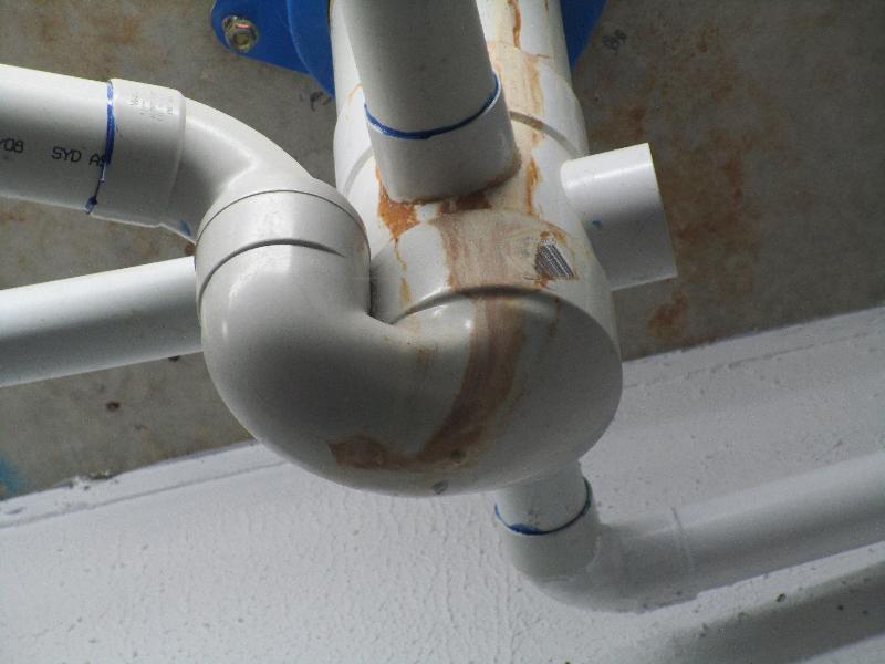 Sewer stack new building is leaking